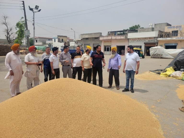ਵਧੀਕ ਡਿਪਟੀ ਕਮਿਸ਼ਨਰ ਰਾਜੀਵ ਵਰਮਾ ਵੱਲੋਂ ਵੱਖ-ਵੱਖ ਦਾਣਾ ਮੰਡੀਆਂ ਦਾ ਦੌਰਾ