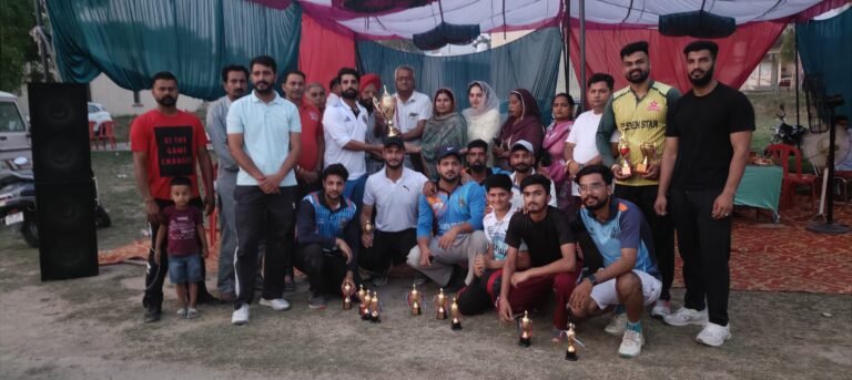 ਪਿੰਡ ਕਾਠਗੜ੍ਹ ਵਿਖੇ ਓਪਨ ਕ੍ਰਿਕਟ ਟੂਰਨਾਮੈਂਟ ਸ਼ਾਨੋ ਸ਼ੋਕਤ ਨਾਲ ਸੰਪਨ