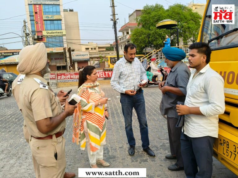 ਸਕੂਲੀ ਵਾਹਨਾਂ ਦੀ ਚੈਕਿੰਗ, ਦੋ ਸਕੂਲੀ ਬੱਸਾਂ ਦੇ ਕੀਤੇ ਚਲਾਨ