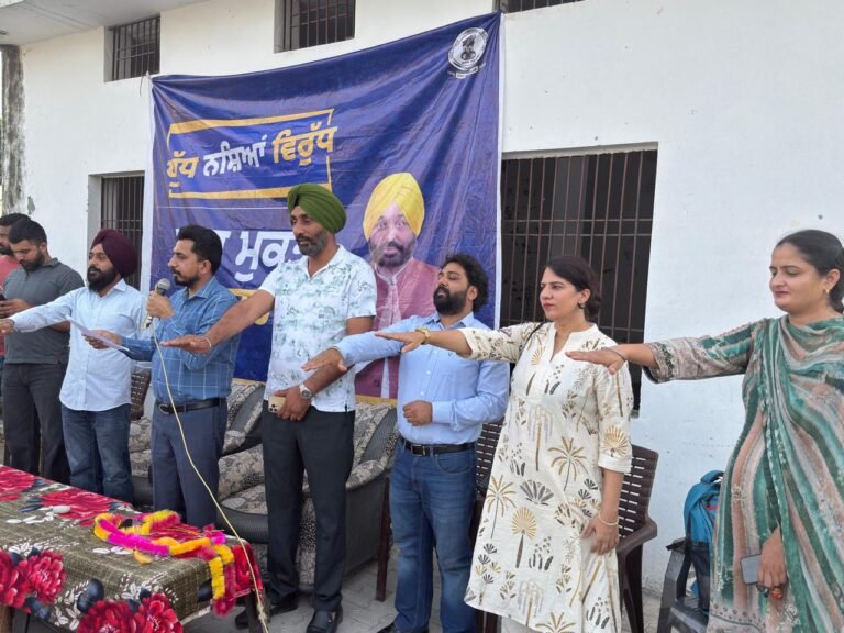 ਨਸ਼ਿਆਂ ਦੇ ਕੋਹੜ ਨੂੰ ਜੜ੍ਹ ਤੋ ਖਤਮ ਕਰਨ ਲਈ ਜਨਤਾ ਦੇ ਸਹਿਯੋਗ ਦੀ ਵੀ ਅਹਿਮ ਲੋੜ- ਚੱਢਾ 