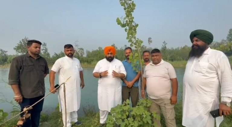 ਕੈਬਨਿਟ ਮੰਤਰੀ ਹਰਜੋਤ ਸਿੰਘ ਬੈਂਸ ਨੇ ਆਪਣੇ ਹਲਕੇ ਦੇ ਹੜ੍ਹ ਰੋਕੂ ਪ੍ਰਬੰਧਾਂ ਦਾ ਲਿਆ ਜਾਇਜ਼ਾ