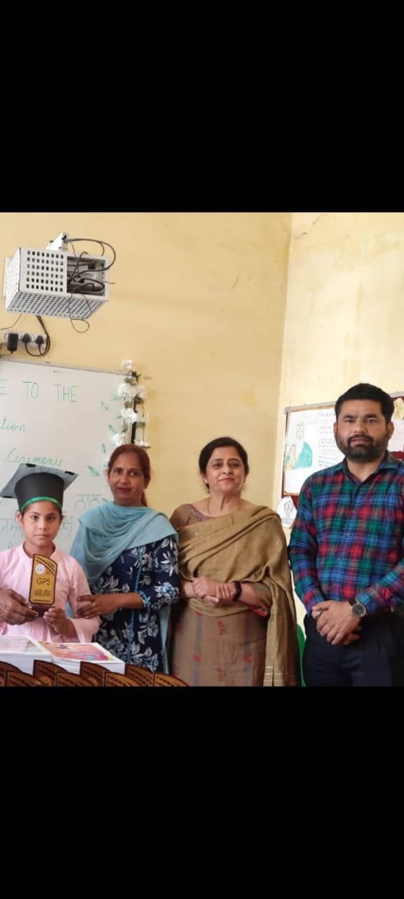 ਸਰਕਾਰੀ ਪ੍ਰਾਇਮਰੀ ਸਮਾਰਟ ਸਕੂਲ ਦੀ ਵਿਦਿਆਰਥਣ ਦੀ ਜਵਾਹਰ ਨਵੋਦਿਆ ਵਿਦਿਆਲਿਆ ਲਈ ਚੋਣ ਹੋਈ ਲਈl