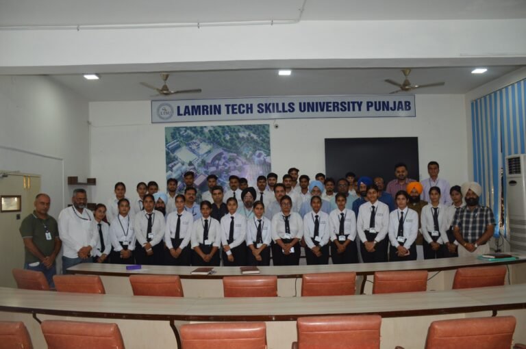 ਲੈਮਰਿਨ ਟੈਕ ਸਕਿੱਲਜ਼ ਯੂਨੀਵਰਸਿਟੀ ਪੰਜਾਬ ਨੇ ਵਿਸ਼ਵ ਯੁਵਾ ਹੁਨਰ ਦਿਵਸ ਮਨਾਇਆ।