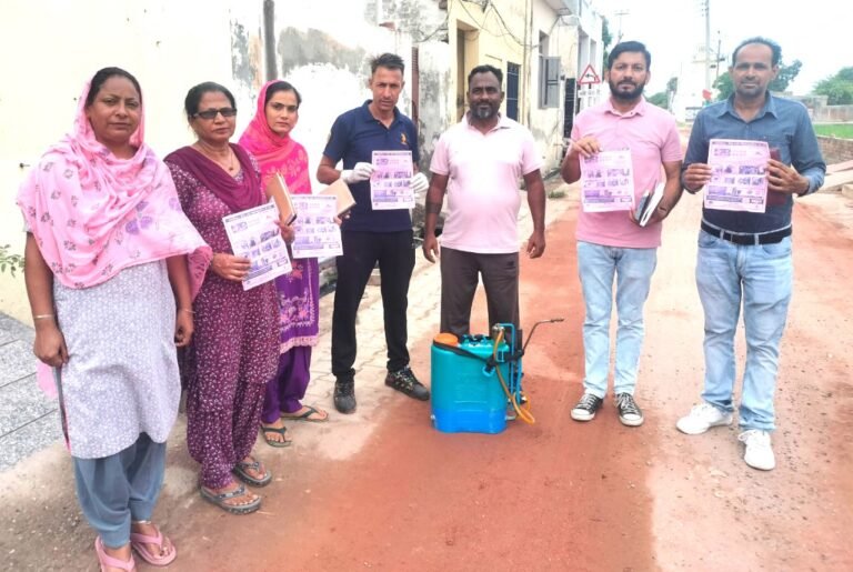 ਡੇਂਗੂ ਵਿਰੋਧੀ ਟੀਮ ਲਾਰਵੇ ਨੂੰ ਖਤਮ ਕਰਨ ਲਈ  ਘਰ-ਘਰ ਜਾਣ:- ਸਿਵਲ ਸਰਜਨ ਡਾ. ਗੁਰਿੰਦਰਜੀਤ ਸਿੰਘ