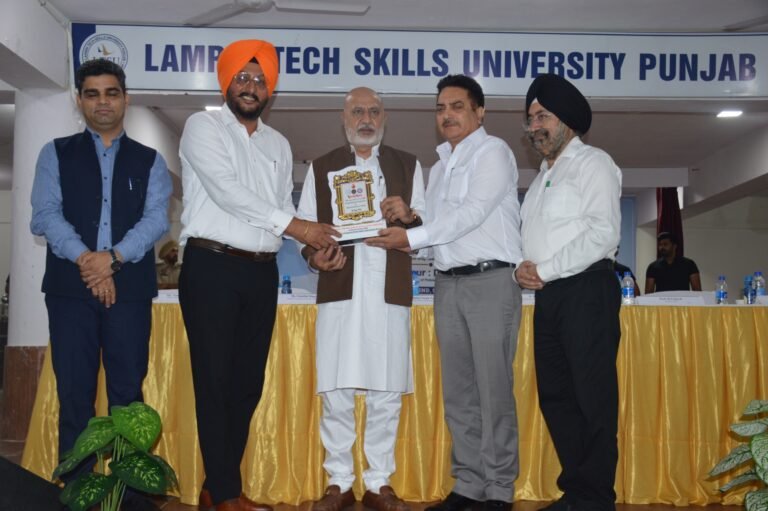 ਲੈਮਰਿਨ ਟੈਕ ਸਕਿੱਲਜ਼ ਯੂਨੀਵਰਸਿਟੀ ਪੰਜਾਬ ਵਿਖੇ ਨਸ਼ਾ ਵਿਰੋਧੀ ਜਾਗਰੂਕਤਾ ਪ੍ਰੋਗਰਾਮ ਦਾ ਆਯੋਜਨ