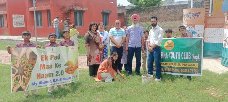 ਸ੍ਰੀ ਕ੍ਰਿਸ਼ਨਾ ਯੂਥ ਕਲੱਬ ਵੱਲੋਂ ਸਰਕਾਰੀ ਪ੍ਰਾਇਮਰੀ ਸਕੂਲ ਲੰਗੜੋਆ ਵਿਖੇ ਲਗਾਏ ਬੂਟੇ