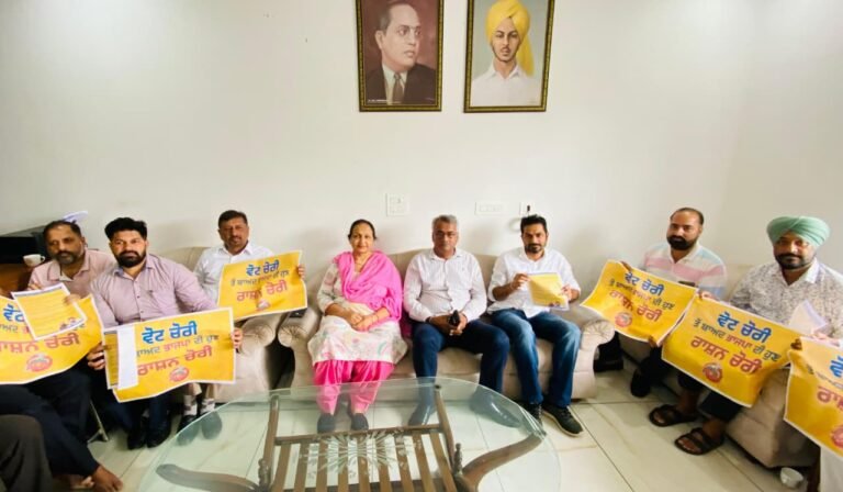 ਭਾਜਪਾ ਵੋਟ ਚੋਰੀ ਕਰਨ ਤੋਂ ਬਾਅਦ ਹੁਣ ਗਰੀਬਾਂ ਦਾ ਰਾਸ਼ਣ ਚੋਰੀ ਕਰਨ ਜਾ ਰਹੀ ਹੈ, ਜੋ ਕਦੇ ਵੀ ਨਹੀ ਹੋਣ ਦਿੱਤਾ ਜਾਵੇਗਾ : ਸੰਤੋਸ਼ ਕਟਾਰੀਆ ਵਿਧਾਇਕ