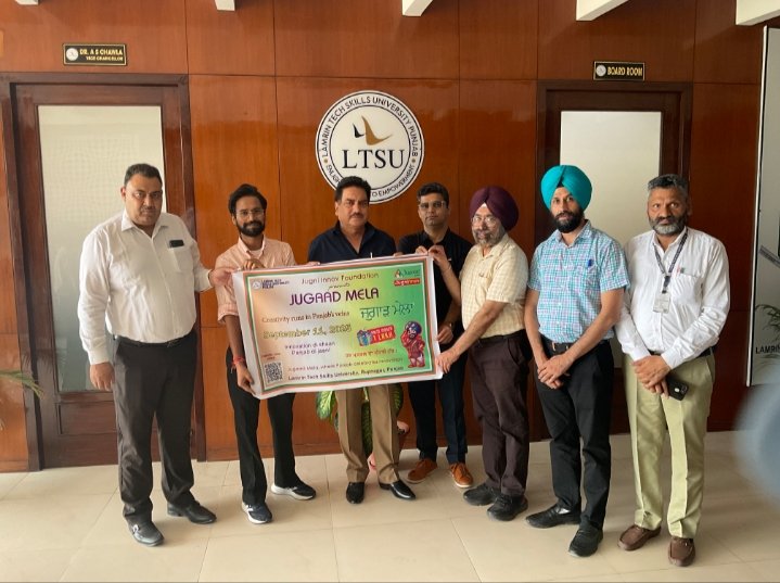 ਲੈਮਰਿਨ ਟੈਕ ਸਕਿੱਲਜ਼ ਯੂਨੀਵਰਸਿਟੀ ਅਤੇ ਜੁਗਨੀ ਇਨੋਵ ਫਾਊਂਡੇਸ਼ਨ ਨੇ ਜੁਗਾੜ ਮੇਲਾ 3.0 ਲਈ ਪੋਸਟਰ ਜਾਰੀ ਕੀਤਾ