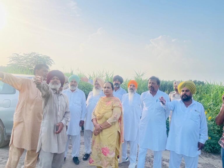 ਹਲਕਾ ਵਿਧਾਇਕ ਸੰਤੋਸ਼ ਕਟਾਰੀਆ ਨੇ  ਸਤਲੁਜ ਦਰਿਆ ਦੇ ਬੰਨ੍ਹਾਂ ਦਾ ਕੀਤਾ ਦੌਰਾ… 