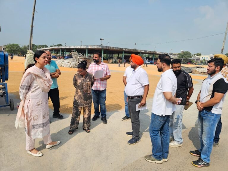 ਵਧੀਕ ਡਿਪਟੀ ਕਮਿਸ਼ਨਰ (ਵਿਕਾਸ) ਅਤੇ (ਜ) ਨੇ ਜ਼ਿਲ੍ਹੇ ਦੀਆਂ ਮੰਡੀਆਂ ਦਾ ਦੌਰਾ, ਪ੍ਰਬੰਧਾਂ ਦਾ ਲਿਆ ਜਾਇਜਾ 