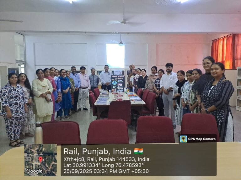 ਰਿਆਤ ਇੰਸਟੀਚਿਊਟ ਆਫ਼ ਫਾਰਮੇਸੀ ਅਤੇ ਲੈਮਰਿਨ ਸਕੂਲ ਆਫ਼ ਫਾਰਮਾਸਿਊਟੀਕਲ ਸਾਇੰਸਿਜ਼ ਵਿਖੇ ਵਿਸ਼ਵ ਫਾਰਮਾਸਿਸਟ ਦਿਵਸ ਮਨਾਇਆ ਗਿਆ