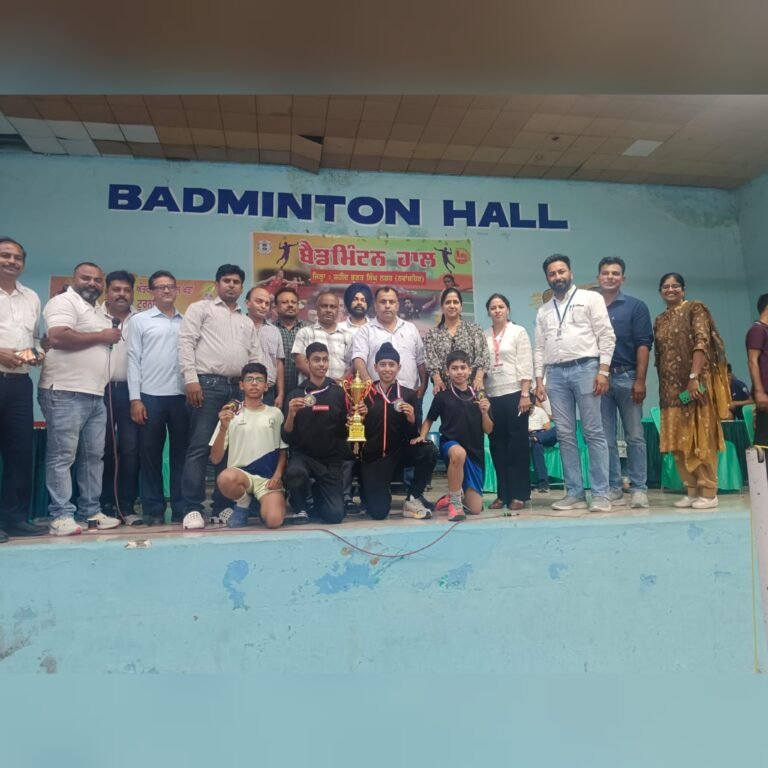 ਜਿਲ੍ਹਾ ਸਕੂਲ਼ ਖੇਡਾਂ:  ਬੈਡਮਿੰਟਨ  (ਲੜਕਿਆਂ) ਦਾ  ਟੂਰਨਾਮੈਂਟ ਲੁਧਿਆਣਾ ਨੇ ਜਿੱਤਿਆ