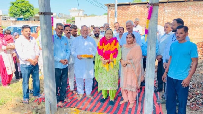 ਵਿਧਾਇਕ ਸੰਤੋਸ਼ ਕਟਾਰੀਆ ਨੇ ਨਾਨੋਵਾਲ ਕੰਢੀ ਵਿਖੇ ਨਵੇਂ ਟ੍ਰਾਂਸਫਾਰਮਰ ਦਾ ਕੀਤਾ ਉਦਘਾਟਨ