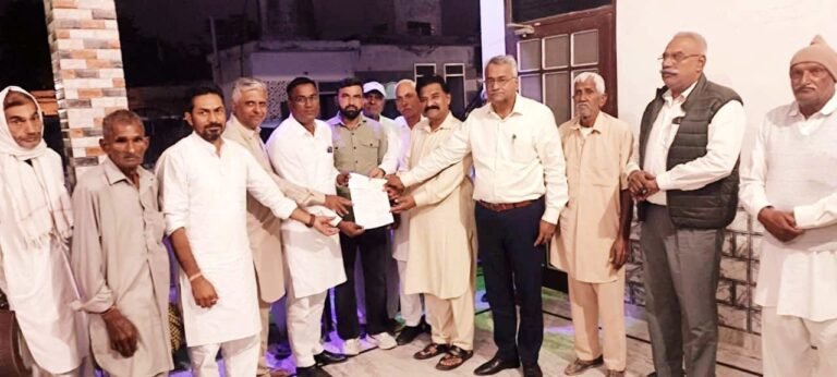 ਭਾਣੇਵਾਲ ਦੀ ਪੰਚਾਇਤ ਨੂੰ ਦਿੱਤੀ ਇਕ ਲੱਖ ਰੁਪਏ ਦੀ ਗਰਾਂਟ-ਸਤਨਾਮ ਜਲਾਲਪੁਰ… 