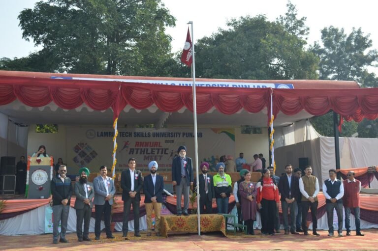 ਲੈਮਰਿਨ ਟੈਕ ਸਕਿੱਲਜ਼ ਯੂਨੀਵਰਸਿਟੀ ਵਿਖ਼ੇ  ਸਾਲਾਨਾ ਐਥਲੈਟਿਕ ਮੀਟ 2025 ਦਾ ਆਯੋਜਨ ਕੀਤਾ