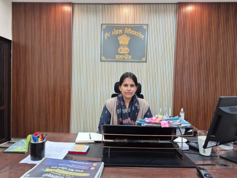 ਪੰਚਾਇਤ ਸੰਮਤੀ ਅਤੇ ਜਿਲ੍ਹਾਂ ਪ੍ਰੀਸ਼ਦ ਦੀ ਚੋਣ ਲਈ ਨਾਮਜਦਗੀਆਂ 1ਦਸੰਬਰ ਤੋਂ 4 ਦਸੰਬਰ ਤੱਕ, 14 ਦਸੰਬਰ ਨੂੰ ਪੈਣਗੀਆਂ ਵੋਟਾਂ:ਐਸ.ਡੀ.ਐਮ ਕ੍ਰਿਤਿਕਾ ਗੋਇਲ 