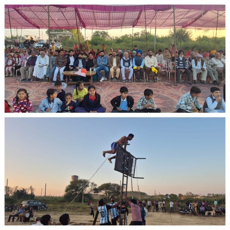 ਸਿਆਣਾ ਪਿੰਡ ‘ਚ ਰੌਂਗਟੇ ਖੜ੍ਹੇ ਕਰਨ ਵਾਲਾ ‘ਥੱਪ’ ਮੁਕਾਬਲਾ: ਉੱਚੀ ਛਾਲ ਮਾਰ ਕੇ ਮੰਜੇ ਟੱਪਣ ਦੀ ਹੈਰਤਅੰਗੇਜ਼ ਬਾਜ਼ੀ :- ਚੌਧਰੀ ਰਾਧੇ ਸ਼ਾਮ