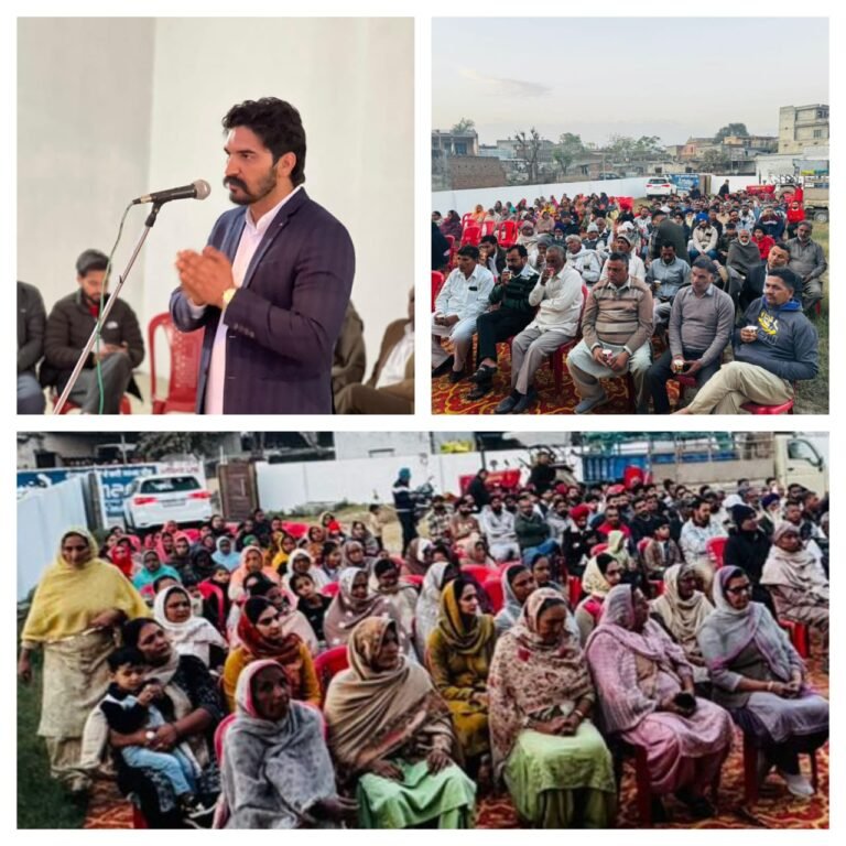 ਸੁੱਧਾਮਾਜਰਾ  ਬਲਾਕ ਸੰਮਤੀ ਤੋਂ ਕਾਂਗਰਸ ਉਮੀਦਵਾਰ ਨਾਨਕ  ਸਿੰਘ ਜੰਡੀ ਦੇ ਹੱਕ ‘ਚ ਪਿੰਡ ਜੰਡੀ ਵਿੱਚ ਠਾਠਾ ਮਾਰਦਾ ਇਕੱਠ